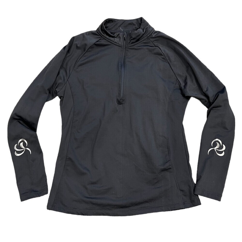 Layer 8 Qwick Dry Gray Performance Zip Sweater L